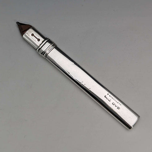 1916 British Antique Sterling Silver Pencil Holder Sampson Mordan