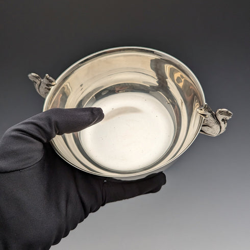 US Vintage Silver Plated Squirrel Decor Bowl WALLACE