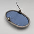 1958 British Vintage Wedgwood Sterling Silver & Jasperware Oval Brooch