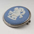 British Vintage Wedgwood Sterling Silver & Jasperware Round Brooch