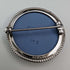 British Vintage Wedgwood Sterling Silver & Jasperware Round Brooch