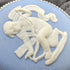 British Vintage Wedgwood Sterling Silver & Jasperware Round Brooch