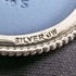 British Vintage Wedgwood Sterling Silver & Jasperware Round Brooch