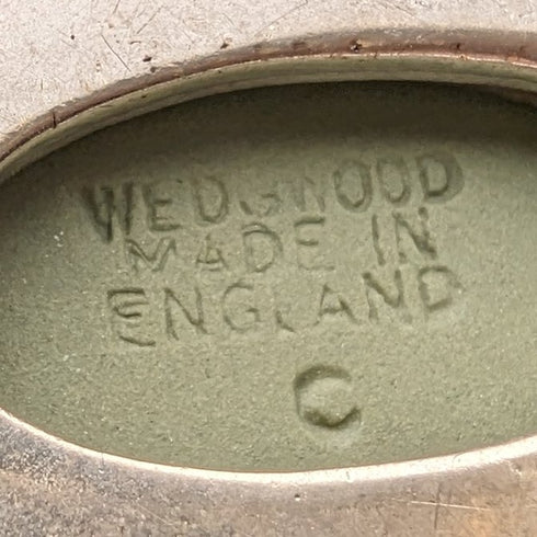 1978 年英國復古韋奇伍德純銀和綠色碧玉吊墜項鍊