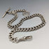 1909 British Antique Sterling Silver Albert Chain 54g Canadian Coin Fob