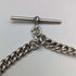 1909 British Antique Sterling Silver Albert Chain 54g Canadian Coin Fob