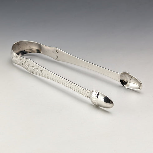 18 世紀末英國古董純銀糖鉗 26 克 James Crawford