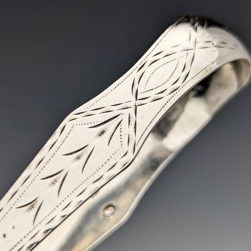 18 世紀末英國古董純銀糖鉗 26 克 James Crawford