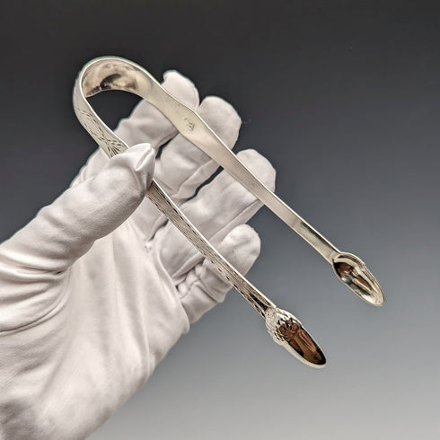 18 世紀末英國古董純銀糖鉗 26 克 James Crawford