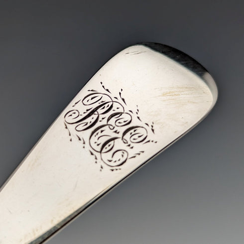 1898年 英国アンティーク 純銀製 クリスニングスプーン John Round & Son ケース入