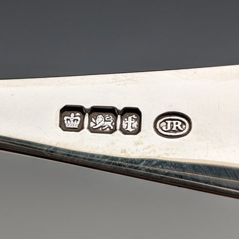 1898年 英国アンティーク 純銀製 クリスニングスプーン John Round & Son ケース入