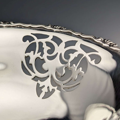 1934年 英国ヴィンテージ 純銀製ピアスディッシュ 90g Mappin & Webb