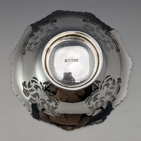 1934 British Vintage Sterling Silver Earring Dish 90g Mappin & Webb