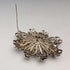 Vintage Blue Stone & Filigree Silver Brooch