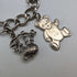1970s British Vintage Sterling Silver Charm Bracelet 26g