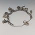 1970s British Vintage Sterling Silver Charm Bracelet 26g