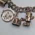 1976 British Vintage Sterling Silver Charm Bracelet 46g