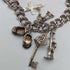 1976 British Vintage Sterling Silver Charm Bracelet 46g