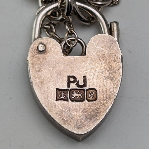 1976 英國復古純銀吊飾手鍊 46 克