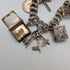 1971 British Vintage Sterling Silver Charm Bracelet 39g