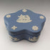 British Vintage Wedgwood Jasperware Star-shaped Box Holder Pale Blue
