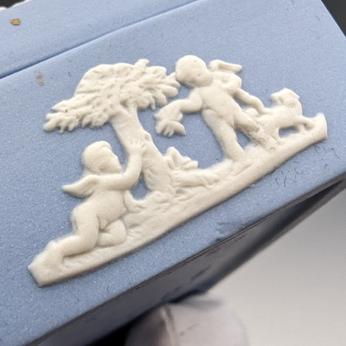 British Vintage Wedgwood Jasperware Rectan Box Accessory Pale Blue