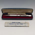 British Vintage Yard O' Red Rolled Silver Hexagon Propelled Pencil in Case