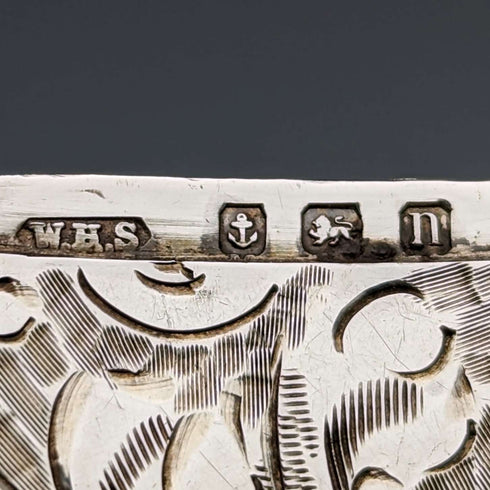 1912 British Antique Sterling Silver Vesta Case Match Case William Henry Sparrow