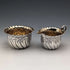 1891 British Antique Sterling Silver Sugar Bowl & Cream Jug 88g James Dixon & Sons