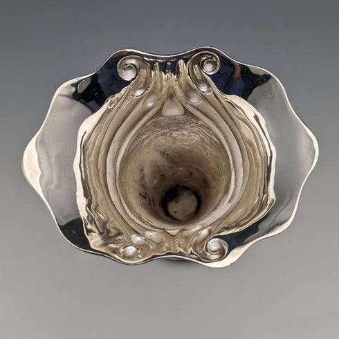 1903 British Antique Sterling Silver Vase Single Flower Vase 134g Henry Matthews