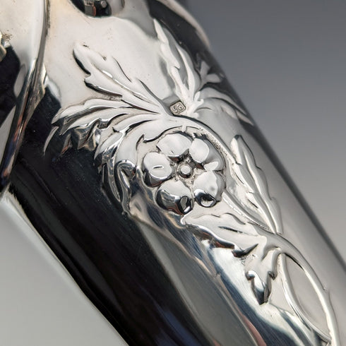 1903 British Antique Sterling Silver Vase Single Flower Vase 134g Henry Matthews