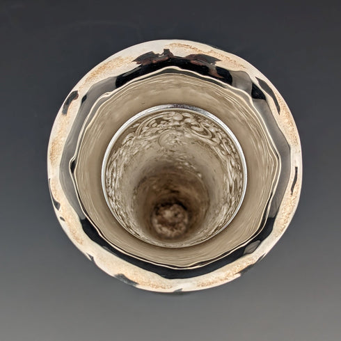 1900 British Antique Sterling Silver Vase Single Flower Vase 146g Comyns of London