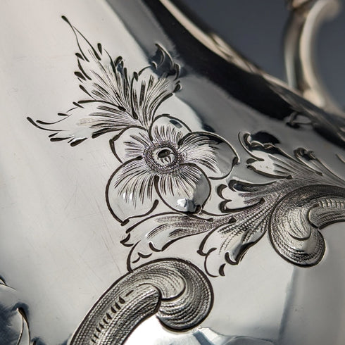 1880年頃 英国アンティーク シルバープレート製 コーヒーポット Martin & Hall