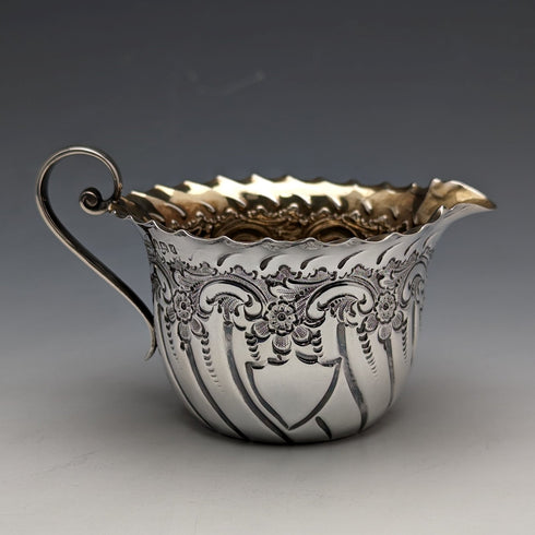 1891 年英國古董純銀糖罐和奶油壺 88 克 James Dixon & Sons