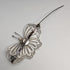 British Vintage Filigree Butterfly Silver Brooch 2
