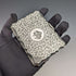 1895 British Antique Sterling Silver Double Door Card Case 91g William Neale