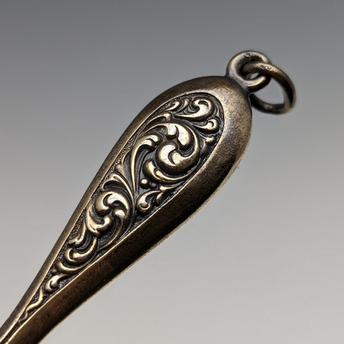 American Antique Pure Silver Gold Plated Portable Folding Glasses Roniet