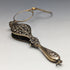 American Antique Pure Silver Gold Plated Portable Folding Glasses Roniet