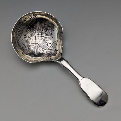 1846 British Antique Sterling Silver Tea Caddy Spoon William Robert Smily