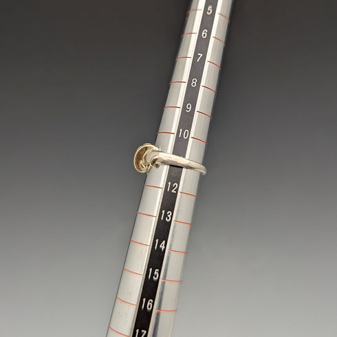 英国ヴィンテージジュエリー キュービックジルコニア 純銀リング(11号)指輪