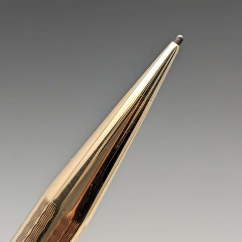 British Vintage Yard O' Red Rolled Gold Propelled Pencil in Paper Box