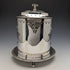 Circa 1895 British Antique Silver Plated Biscuit Barrel James Deakin & Sons