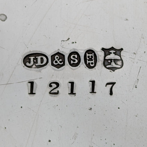 約 1895 年英國古董鍍銀餅乾桶 James Deakin & Sons