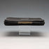 1910 British Antique Sterling Silver Decorated Black Leather Wallet M Chapman