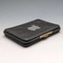 1910 British Antique Sterling Silver Decorated Black Leather Wallet M Chapman