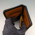 1910 British Antique Sterling Silver Decorated Black Leather Wallet M Chapman