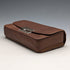 British vintage brown leather sewing bag