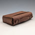 British vintage brown leather sewing bag
