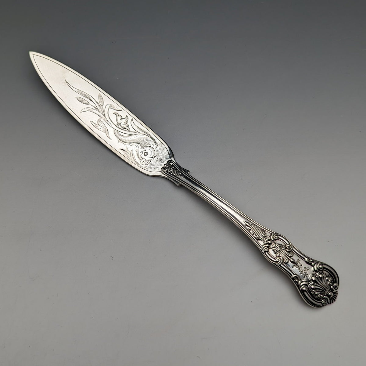英國古董鍍銀魚菜刀Martin Hall – SILVER-LUG