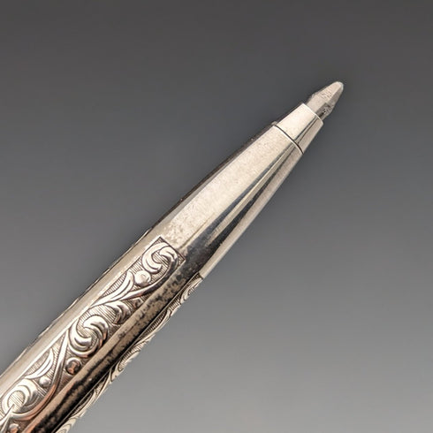 美國復古 Schafer 純銀原子筆帶盒